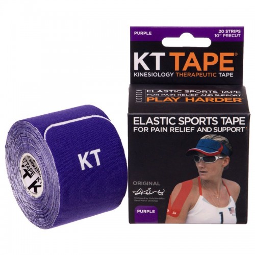 Кінезіо тейп (Kinesio tape) KTTP Original розмір 5000х50мм фіолетовий, код: BC-4786_V-S52