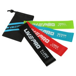 Набір резинок для вправ стрічки опору Loop Bands LiveUp 4шт, код: LP8412