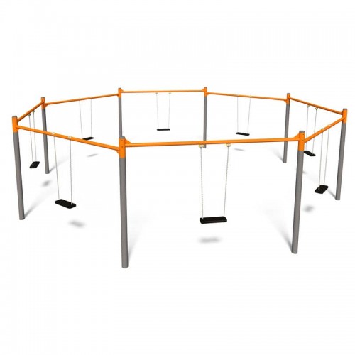 Гойдалка InterAtletika Сота 7218х7218х2138 мм, код: T416-SM