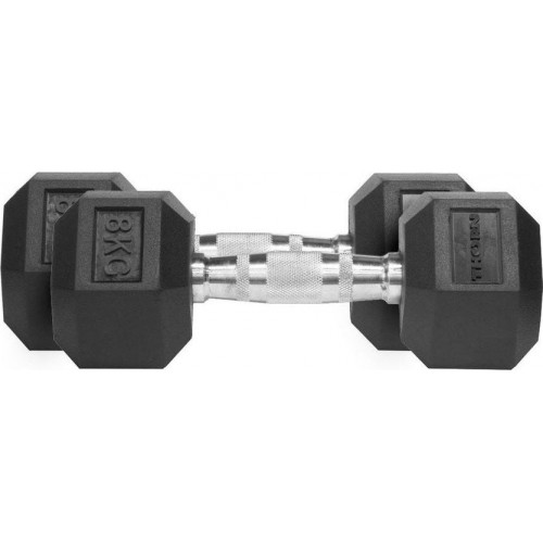Гантелі Thorn+Fit Hex, прогумовані, 2 х 8 кг, код: M-6638521-IN