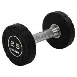 Гантель цільна професійна CPU покриття Zelart 1х2,5кг, чорний, код: TA-3111-2_5