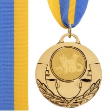 Медаль спортивна зі стрічкою PlayGame Aim Кішки золота, код: C-4846-0061_G