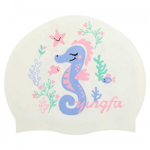 Шапочка для плавання дитяча Yingfa, світло-рожевий, код: K0012_LP