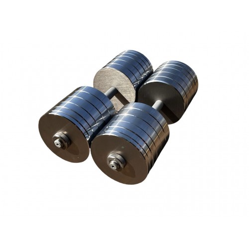 Гантелі металеві розбірні HardSport 2х50 кг, без покриття, код: HS50282 Гантелі металеві розбірні HardSport 2х50 кг, без покриття, код: HS50282