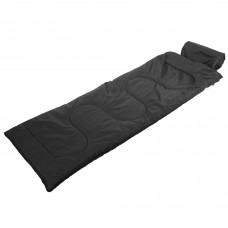 Спальний мішок ковдра з підголовником Camping UR чорний, код: SY-4840_BK-S52