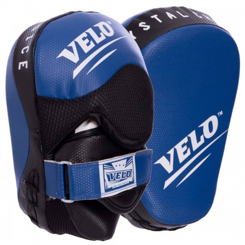 Лапа вигнута для боксу та єдиноборств Velo 23x17x11см, синій, 2шт, код: VL-2212_BL