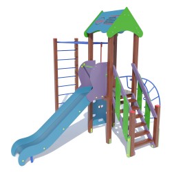 Ігровий комплекс Miros "Однобаштований з рукоходом" 4350x4300x3260 мм, код: DIO701.5