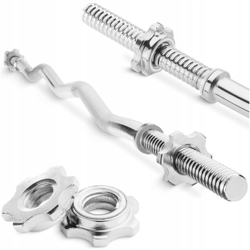 Гриф для штанги W-подібний 4Fizjo 120 см, 25 мм, код: P-5905973401104