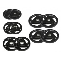 Набір олімпійських дисків Fitnessport 10 шт, 105 кг, код: 10570-AX Набір олімпійських дисків Fitnessport 10 шт, 105 кг, код: 10570-AX