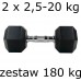 Гантельний ряд UnderFit Hex 2х2,5-20 кг (180 кг), код: M-10049210-IN