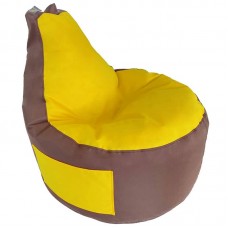 Крісло груша з кишенею Tia-Sport Люкскомфорт, оксфорд, 900х800 мм, жовто-коричневий, код: sm-0430-2 Крісло груша з кишенею Tia-Sport Люкскомфорт, оксфорд, 900х800 мм, жовто-коричневий, код: sm-0430-2