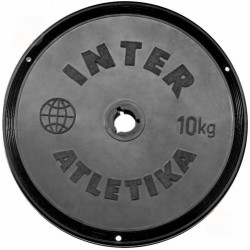 Диск InterAtletika чорний 10 кг, код: ST520.5B