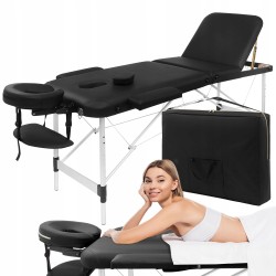 Масажний стіл складний 4Fizjo Massage Table+ Alu W60 Black, код: P-5907739318381