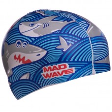 Шапочка для плавання дитяча MadWave Junior Sharky блакитний, код: M057911_N