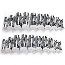 Хромований гантельний ряд Fitnessport D-04 1-10 кг (10 пар) 110 кг, код: 10083-AX