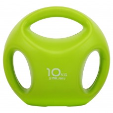 Гиря цільна пластикова PE з потрійним хватом Zelart 10кг, салатовий, код: TA-2670-10-S52