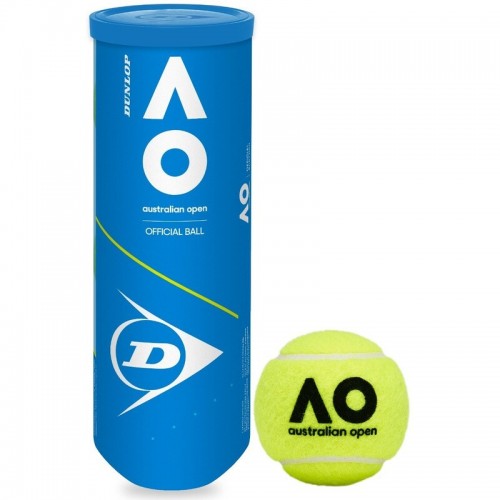 М"яч тенісний Dunlop Australian Open, 3 шт., код: 601354-WS