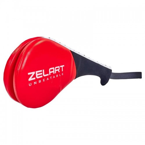 Ракетка для тхеквондо подвійна Zelart червоний, код: BO-5489_R-S52