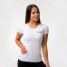 Футболка жіноча спортивна GymBeam Clothing Basic White XL, білий, код: 2179353-GB