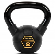 Гиря тренувальна цільна сталева з PVC покриттям Mdbuddy 8кг, чорний, код: TA-5428-8 Гиря тренувальна цільна сталева з PVC покриттям Mdbuddy 8кг, чорний, код: TA-5428-8