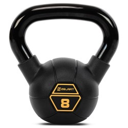 Гиря тренувальна цільна сталева з PVC покриттям Mdbuddy 8кг, чорний, код: TA-5428-8 Гиря тренувальна цільна сталева з PVC покриттям Mdbuddy 8кг, чорний, код: TA-5428-8