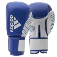 Рукавички з ліцензією Adidas Wako для боксу та кікбоксингу, 12oz, синьо-білий, код: 15582-877