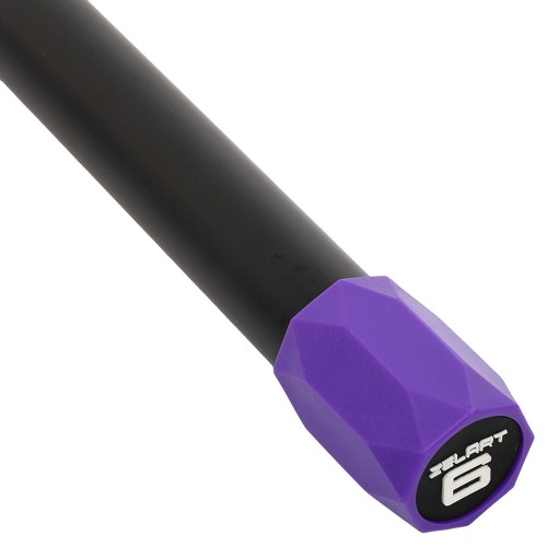 Бодібар Zelart Body Bar 6 кг, чорний-фіолетовий, код: FI-4780-6