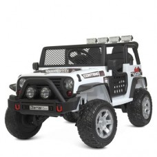 Дитячий електромобіль Bambi Jeep Wrangler білий код M 4297EBLR-1-MP