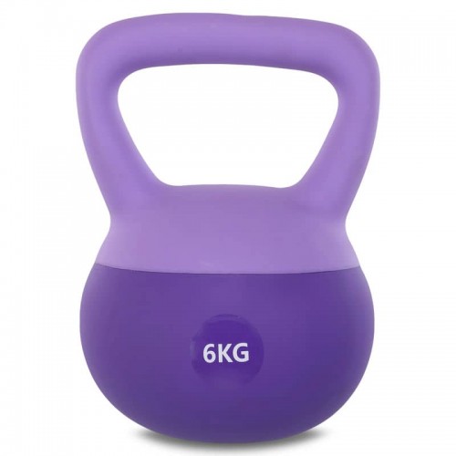 Гиря м"яка FitGo 6кг, фіолетовий, код: FI-0122-6_V