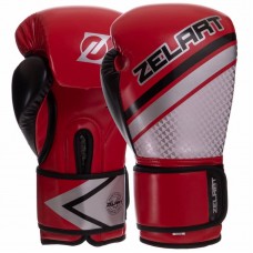 Рукавички боксерські Zelart 10 унцій, червоний-чорний, код: BO-2888_10_RBK-S52