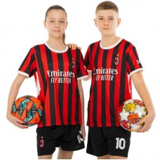 Форма футбольна дитяча PlayGame із символікою AC MILAN домашня, розмір 20, зріст 115-125, червоний-чорний, код: CO-4651_20