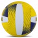 М"яч волейбольний Composite Leather Hard Touch №5, жовтий-синій, код: VB-4049_Y