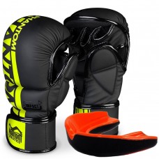 Рукавиці для ММА Phantom Apex Sparring Neon L/XL, чорний, код: PHMMAG2301-LXL