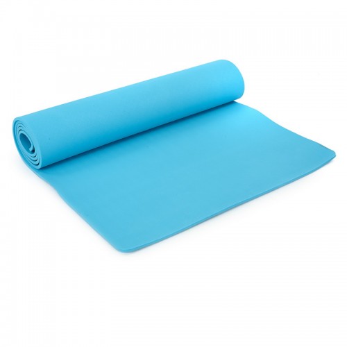 Коврик для фітнесу та йоги FitGo блакитний, код: FI-4937_N