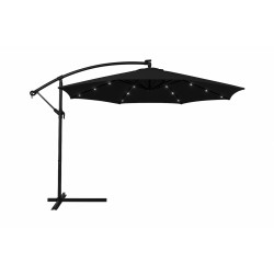 Парасоля садова WCG з LED підсвічуванням 3000х3000 мм + чохол, чорний, код: W-7011LED-BL-IF Парасоля садова WCG з LED підсвічуванням 3000х3000 мм + чохол, чорний, код: W-7011LED-BL-IF