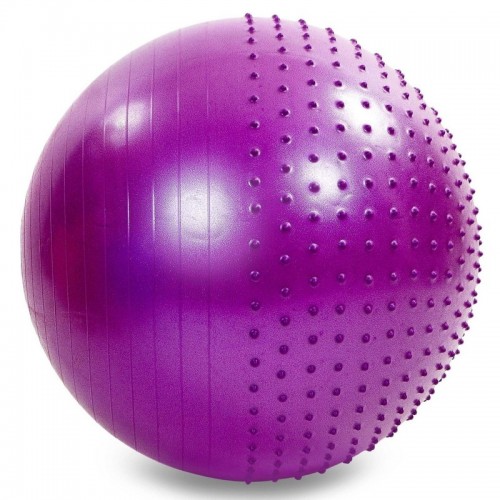 М"яч для фітнесу FitGo 750 мм фіолетовий, код:  FI-4437-75_V