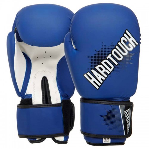 Рукавички боксерські Hard Touch 14 унцій, синій-білий, код: BO-4432_14BLW