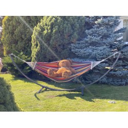 Одномісний гамак з планкою WCG Summer XL 2000х1000 мм, кольоровий, код: H-17K-1-IF Одномісний гамак з планкою WCG Summer XL 2000х1000 мм, кольоровий, код: H-17K-1-IF