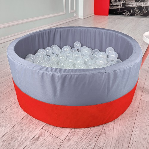 Сухий басейн Прапорець Tia-Sport 1200х400 мм, сірий-червоний (sm-1109-15), код: sm-1109-14-68 Сухий басейн Прапорець Tia-Sport 1200х400 мм, сірий-червоний (sm-1109-15), код: sm-1109-14-68