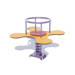 Качалка Miros “Квіточка” 4-х місна, 1000х1000х710 мм, код: DIO120.1 HDPE Качалка Miros “Квіточка” 4-х місна, 1000х1000х710 мм, код: DIO120.1 HDPE