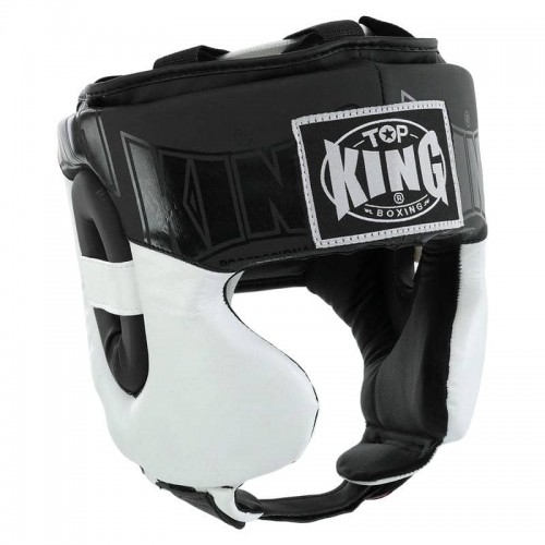 Шолом боксерський у мексиканському стилі Top King L, чорний-білий, код: BO-9794-L_LBKW