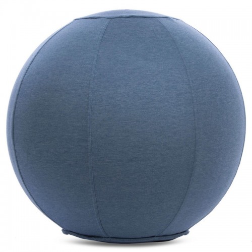 М"яч для фітнесу (фітбол) з чохлом FitGo 650 мм синій, код: FI-1466_BL