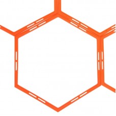 Тренувальна підлоги сітка PlayGame Agility Grid гексагональна, помаранчевий, код: C-1412_OR Тренувальна підлоги сітка PlayGame Agility Grid гексагональна, помаранчевий, код: C-1412_OR