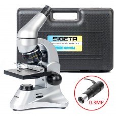 Мікроскоп Sigeta Prize Novum 20x-1280x з камерою 0.3Mp (в кейсі), код: 65243-DB