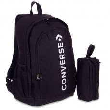 Рюкзак міський з пеналом Converse 460x300x170 мм, чорний, код: GA-210_BK