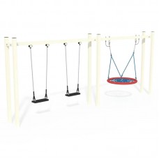 Гойдалка InterAtletika Місто комбінована, 5499х1000х2109 мм, код: TE431.1-SM Гойдалка InterAtletika Місто комбінована, 5499х1000х2109 мм, код: TE431.1-SM