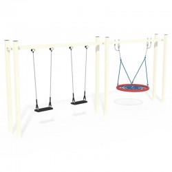 Гойдалка InterAtletika Місто комбінована, 5499х1000х2109 мм, код: TE431.1-SM Гойдалка InterAtletika Місто комбінована, 5499х1000х2109 мм, код: TE431.1-SM