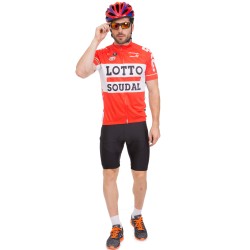 Велоформа короткий рукав Spoint Lotto XL-75-80кг-180-185см, червоний-чорний, код: MS-6818-R_XLR