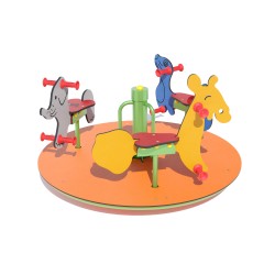 Карусель Miros “Зоопарк” 1500х1500х910 мм, код: DIO333HDPE