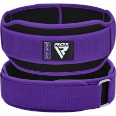 Пояс для важкої атлетики RDX RX5 Double Belt неопреновий XS, фіолетовий, код: WBD-RX5PR-XS
